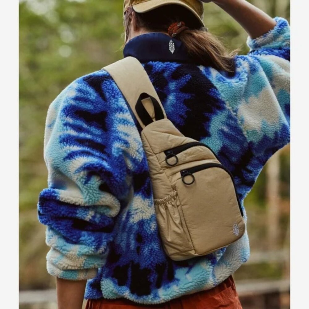 Free People Rocky Ridge Pullover in Ocean Tie Dye Combo XS NWT - Picture 2 of 12